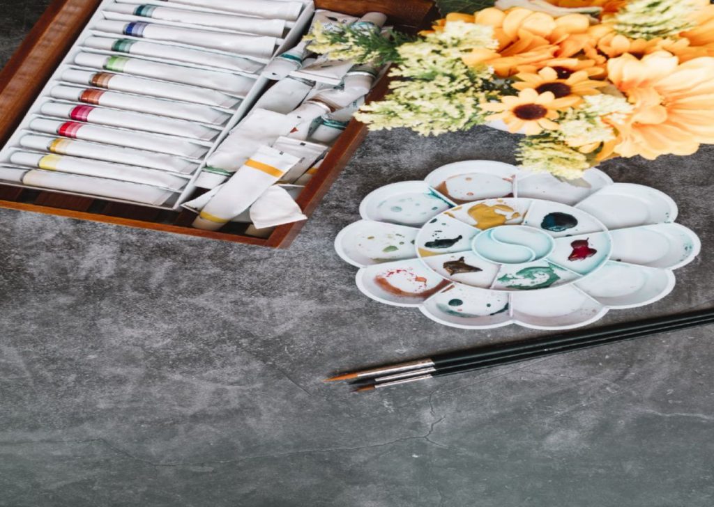 Pintura imagen tabla acuarelas